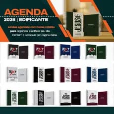 Agenda Cristã 2026 Edificante | Agenda Evangélica com Versículos Bíblicos | Planner Diário Religioso Espiral Capa Dura