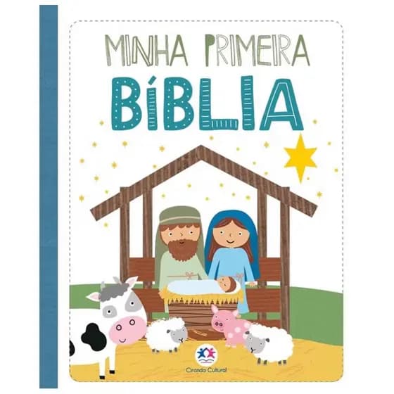 Minha primeira Bíblia - meninos - presente maternidade - presente chá de bebê - capa almofadada