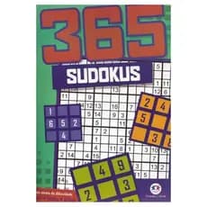 Livro 365 Sudokus diferentes níveis de dificuldade - passatempo - Sudoku - concentração - mente