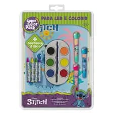 Stitch - Livro de colorir Super color pack Disney Stitch - DCL - Kit colorir Stich - Licenciado