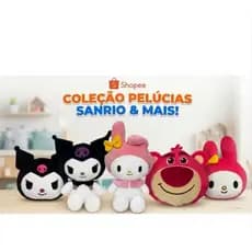 Hello Kitty, Lotso, My Melody e Kuromi almofadas colecionáveis pelúcia premium 25 cm pronta entrega