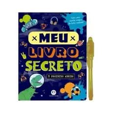 Livro - Meu livro secreto - É proibido abrir! - Diário de segredos meninos com caneta mágica