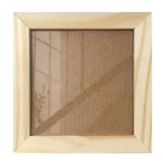 Moldura Quadro Porta Retrato Moldura Pinus Tamanhos 7X7 7,5X7,5 10x10 15x15 20x20 com Acetato