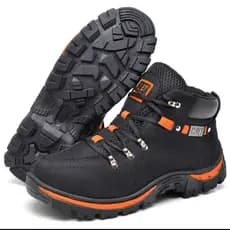 Coturno Masculino Bota CAT Adventure Masculina Solado Borracha Lona Reforçada