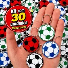 Chaveiro Bola Futebol, ótimo para Lembrancinha campeonatos, futsal, torneio, festa