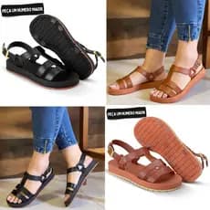 Sandália Feminina Papete Rasteira Chinelo Injetada Confortável Elegante