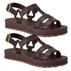 Kit 2 Pares Sandália Feminina Plataforma Ortopédica Casual Conforto e Estilo