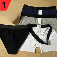 Kit 3 Cuecas Boxer Masculinas Algodão Penteado Premium Toque Suave