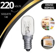 Lampada Geladeira/Microondas 15w E-14 Quente 220V
