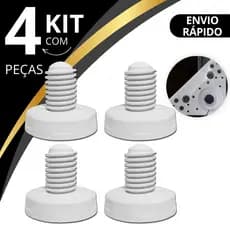 Kit 4 Pé Nivelador Maquina De Lavar Electrolux