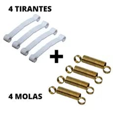 Kit com 4 Molas e 4 Tirantes