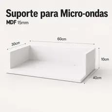 Suporte Microondas e Impressora 100% Mdf Já Vai Montado