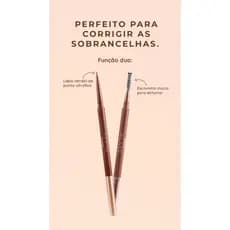 Lançamento Lápis De Sobrancelha Duo Linha Glass by Ruby Rose Ponta Fina Alta Precisão 2x1