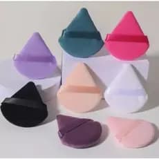 Esponjas puff para maquiagem pó, triangular almofadada