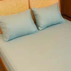 Jogo de Cama 3 Peças Lençol com Elástico + Fronha 300 Fios Casal Queen King Toque Premium Acetinado