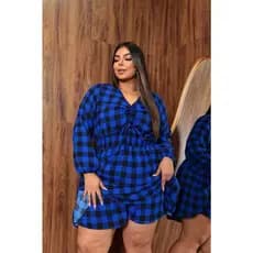 Macacao Xadrez Plus Size Curto Festa Junina São João Country Rodeio Short Saia Macaquinho Arraia Fes