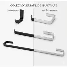 kit banheiro Acessórios 4 Peças Completo Suporte Cabide decoração banheiro