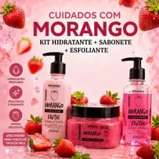 Kit Sabonete + Hidratante + Esfoliante Rhenuks 200ml Corpo e Rosto