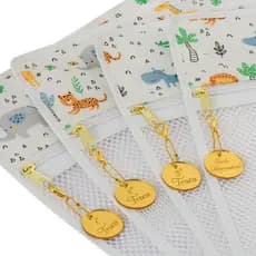 MRP KIDS Saquinho Maternidade Organizador Kit Com 4 Unidades e  Mais 4 Lindos Chaveiros Com Tag