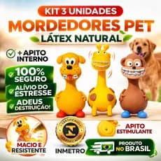 Brinquedo Mordedor Macio Para Pet Cachorro Gato Látex Textoy Com Selo Inmetro com Apito