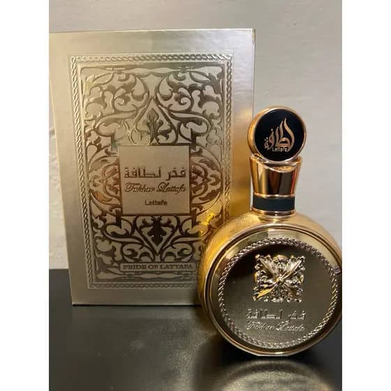 Frasco vazio Perfume árabe fakhar gold lattafa 100ml