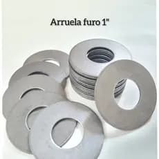 Arruela lisa de ferro não zincada furo 1 polegada (25,5 mm)