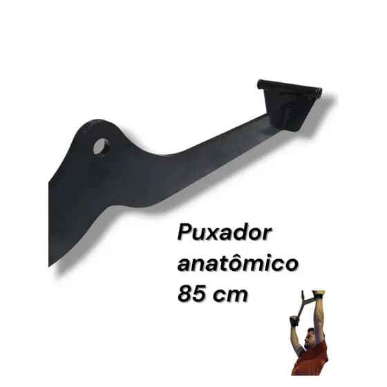 Puxador costas anatômico 85 cm pegada neutra reforçado academia musculação