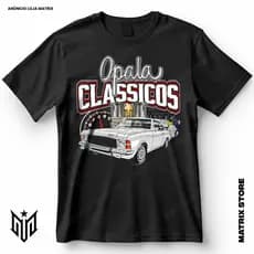 Camisa Opala Classicos Antigos Blusa Camiseta de Carros 100% Algodão
