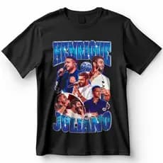 Camisa Henrique e Juliano Sertanejo Blusa Camiseta de Cantores 100% Algodão