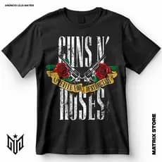 Camisa Guns N Roses Appetite For Destruction Rock & Roll Blusa Camiseta de Rock 100% Algodão