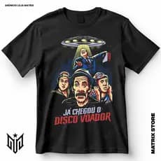 Camisa Já Chegou o Disco Voador Chaves Seu Madruga Blusa Camiseta de Comédia 100% Algodão