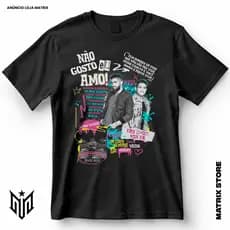 Camisa Henrique e Juliano Não Gosto Eu Amo Sertanejo Blusa Camiseta de Cantores 100% Algodão
