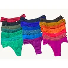 Calcinha Tanga Bombom Lateral Drapeada Poliamida