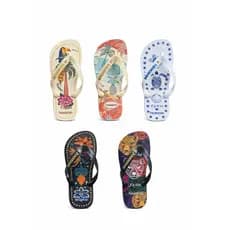 Chinelo Feminino Estampado Confortável Antiderrapante Premiun Verão Praia Casual Leve Macio Chinela de Dedo Rasteira
