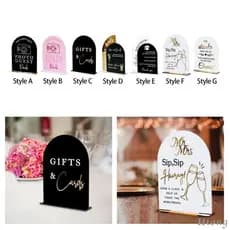 [Htong] Sinal De Casamento Em Acrílico , Lembrança De Aniversário , Evento Especial , Decoração De Mesa