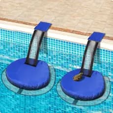 [Viocee] 2 Peças Piscina Animal Escada Material PVC Sapo Saída Rampa Malha Design Para Exterior