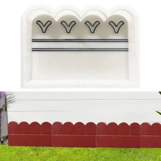[Viocee] Molde Decorativo De Borda De Jardim PP Ferramenta De Pedra-Fio Para Canteiro De Flores Útil Decorar Jardins