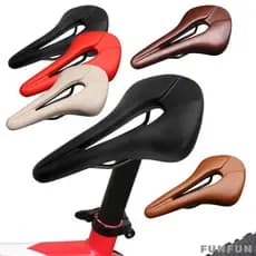 [Funfun] Almofada De Selim De Bicicleta Confortável Grande Capa De Assento Oca Soft Material De Couro PU Respirável Adeq