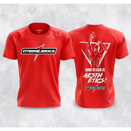 Camisa Dry Fit Integralmedica - Preta, Branca e Vermelha - Academia