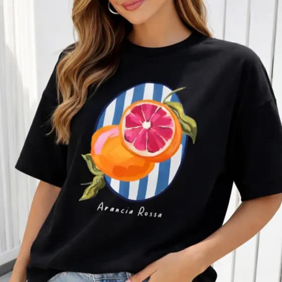 Camiseta Blusa Feminina Elegante 100% Algodão Moda Feminina Estilosa Confortavel