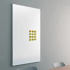 Painel Metálico 70X45cm BRANCO Mural De Fotos e recados + 12 Imãs