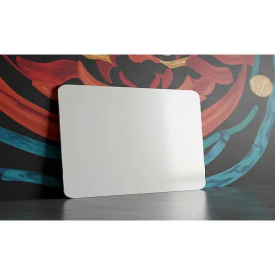 Painel Metálico 40X29cm BRANCO - SEM DOBRAS Mural Fotos e Recados +12 Imãs+Caneta+Fita Dupla Face