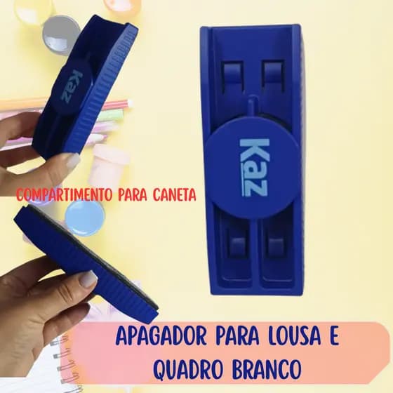 APAGADOR P/ LOUSA QUADRO BRANCO MAGNÉTICO PORTA PINCEL MARCADOR - KZ912735