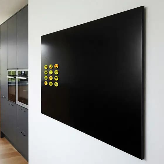 Painel Metálico 60x40cm PRETO Mural De Fotos e recados + 12 Imãs