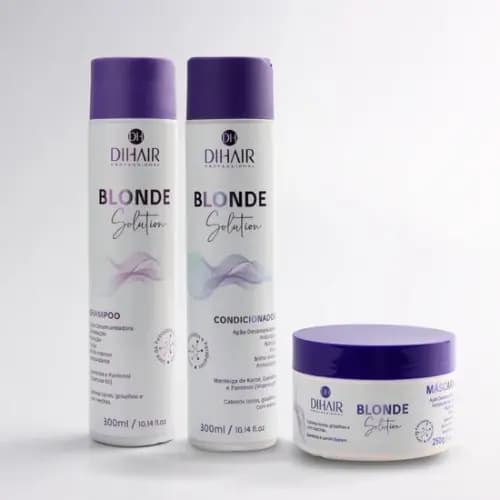 Kit de Tratamento Matizador para Loiros Shampoo, Condicionador E Máscara 250g