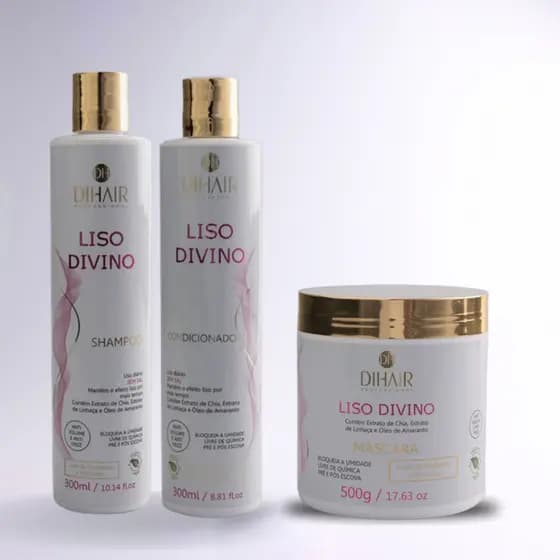 Kit De Hidratação Para Cabelos Lisos - Liso Divino Dihair