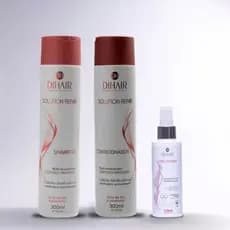 Kit Profissional Shampoo E Cond Reparação + Fluido Escova
