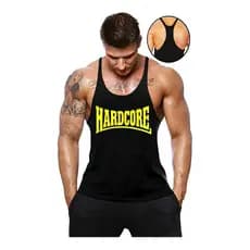 Camisa Regata Cavada Homem Musculação Gold's Gym Preta REF:02M8