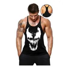 Camiseta Regata Cavada Masculina Academia Venon Esporte Mutante