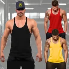 kIT 3 Camisa Masculina Regata Cavada Academia Mutante Fitness Musculação